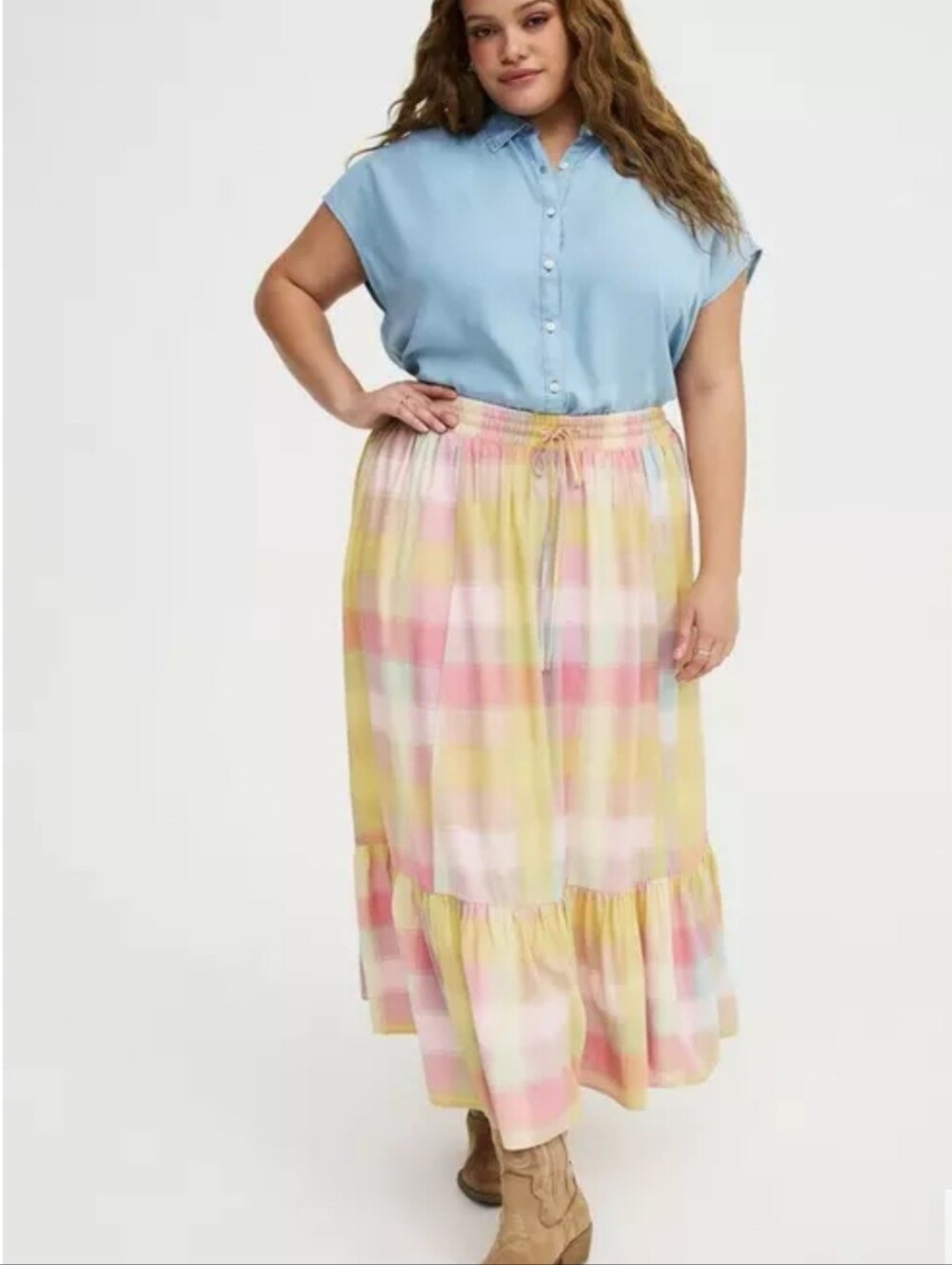 Torrid Tiered Maxi Skirt